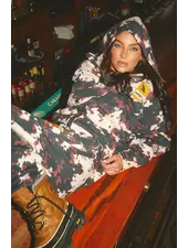 Sabbi Cowprint Sabbi Ranch Zip Hoodie
