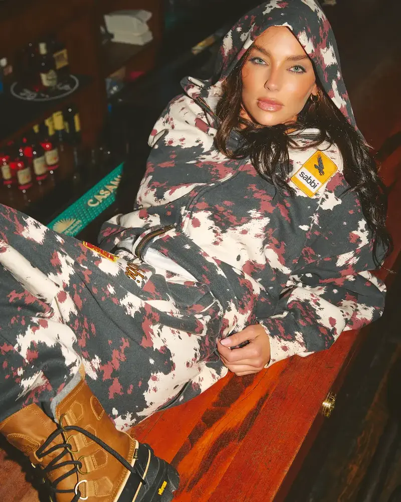 Sabbi Cowprint Sabbi Ranch Zip Hoodie