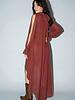 Heidi High Low Halter Dress | Red Brown