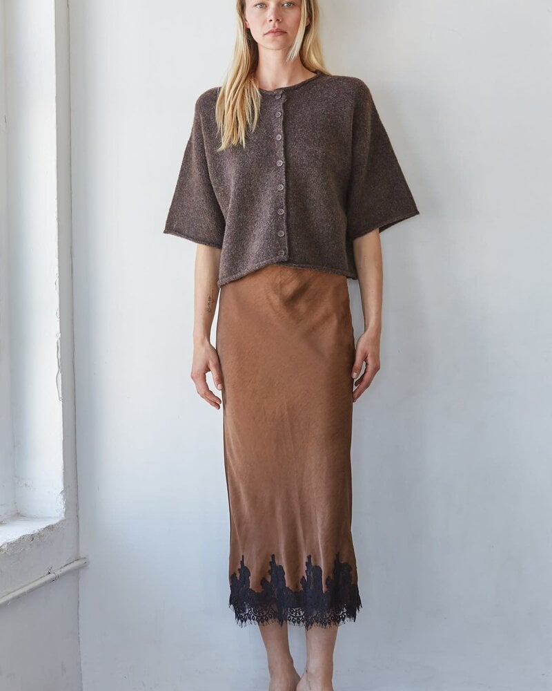 Sabrina Satin Midi Skirt
