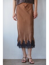 Sabrina Satin Midi Skirt
