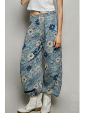 Vintage Twill Floral Pants | Floral