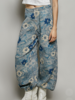 Vintage Twill Floral Pants | Floral