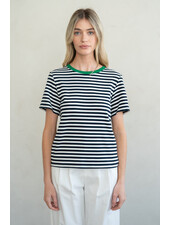 Lillian Tee | Navy Stripe