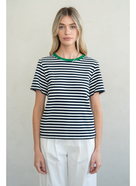 Lillian Tee | Navy Stripe