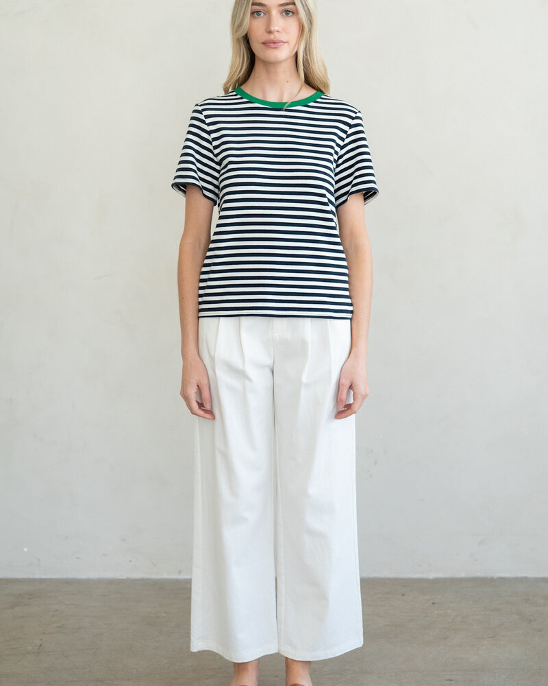 Lillian Tee | Navy Stripe