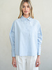 Gathered Sleeve Blouse | Blue