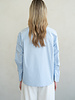 Gathered Sleeve Blouse | Blue