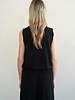 Lockie Bubble Hem Tank | Black