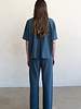 Adley Crew Top | Charcoal Blue