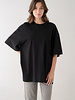 Soft Structure Oversized Top | Black