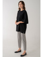 Soft Structure Oversized Top | Black