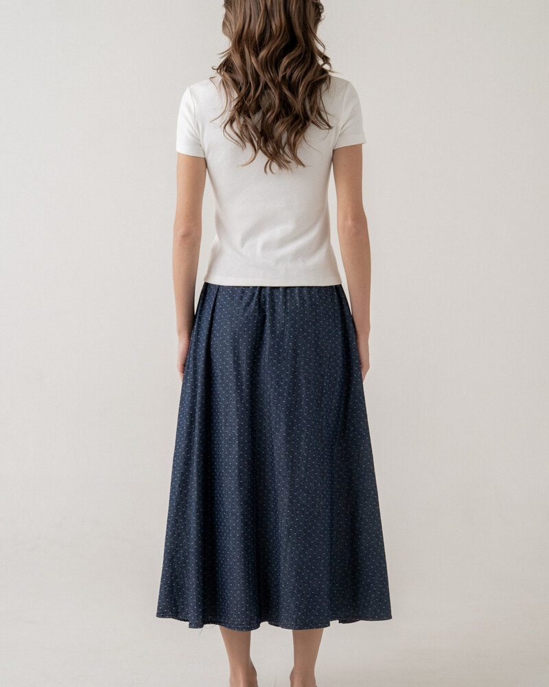 Scalloped Collar Knit Polo