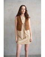 Lucia Suede Vest Top
