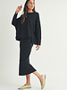Lanie Long Sleeve Jersey Top | Black