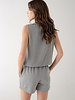 Lockie Bubble Hem Tank | Grey