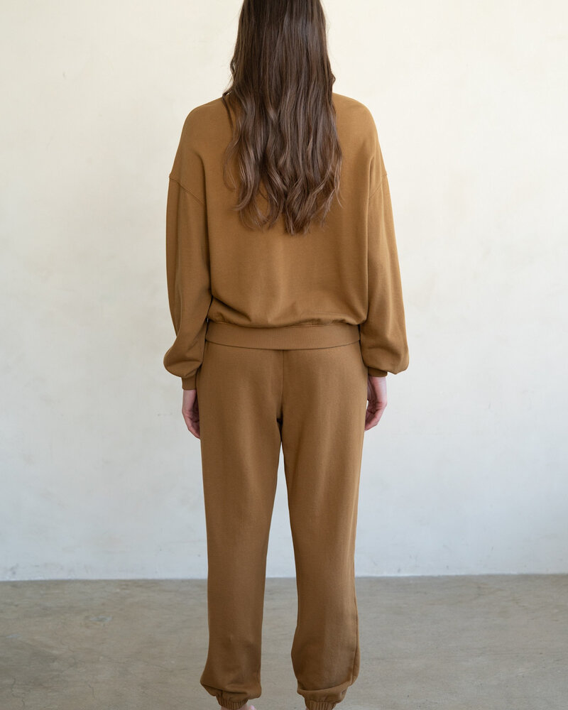 Button Collar Pullover | Copper