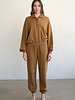 Button Collar Pullover | Copper