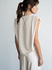 Collings Top With Shoulder Pads | Ivory