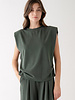 Collings Top With Shoulder Pads | Forest