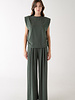 Collings Top With Shoulder Pads | Forest