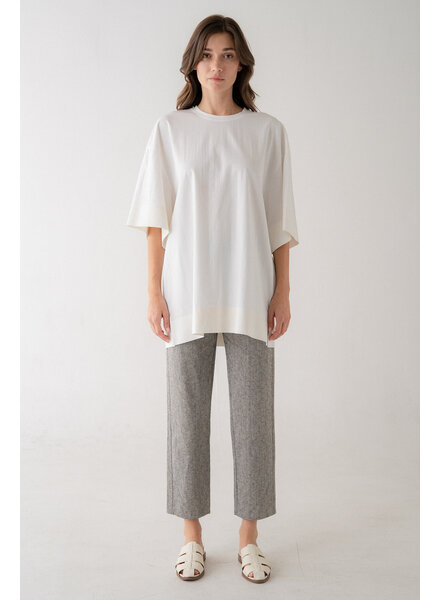 Soft Structure Oversized Top | White