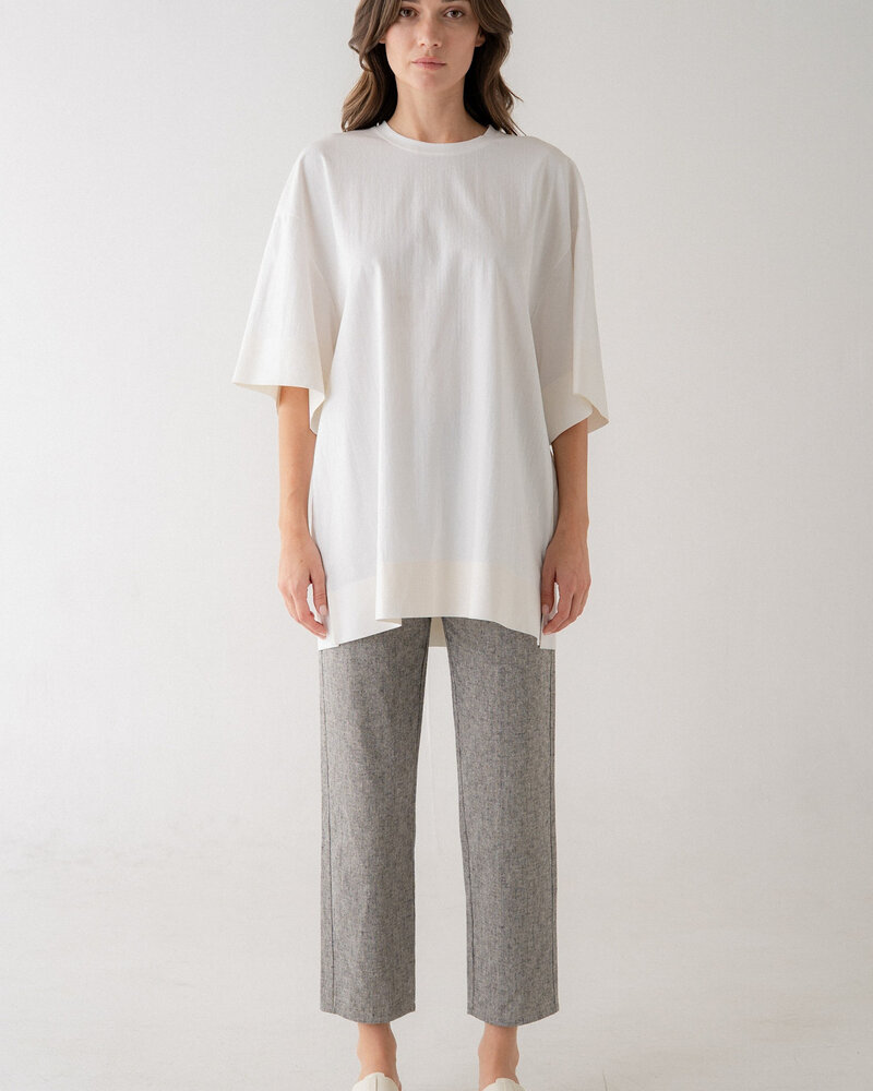 Soft Structure Oversized Top | White