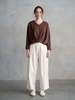 Penny Pleated Long Sleeve | Brick