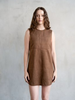 Kallie Suede Mini Dress | Camel