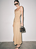 Maya Shirred Bodice Maxi Slip Dress | Sand