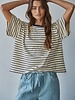 Landon Striped Tee | Natural