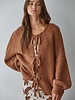 Sadie Tie Front Cardigan | Brown
