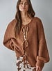 Sadie Tie Front Cardigan | Brown