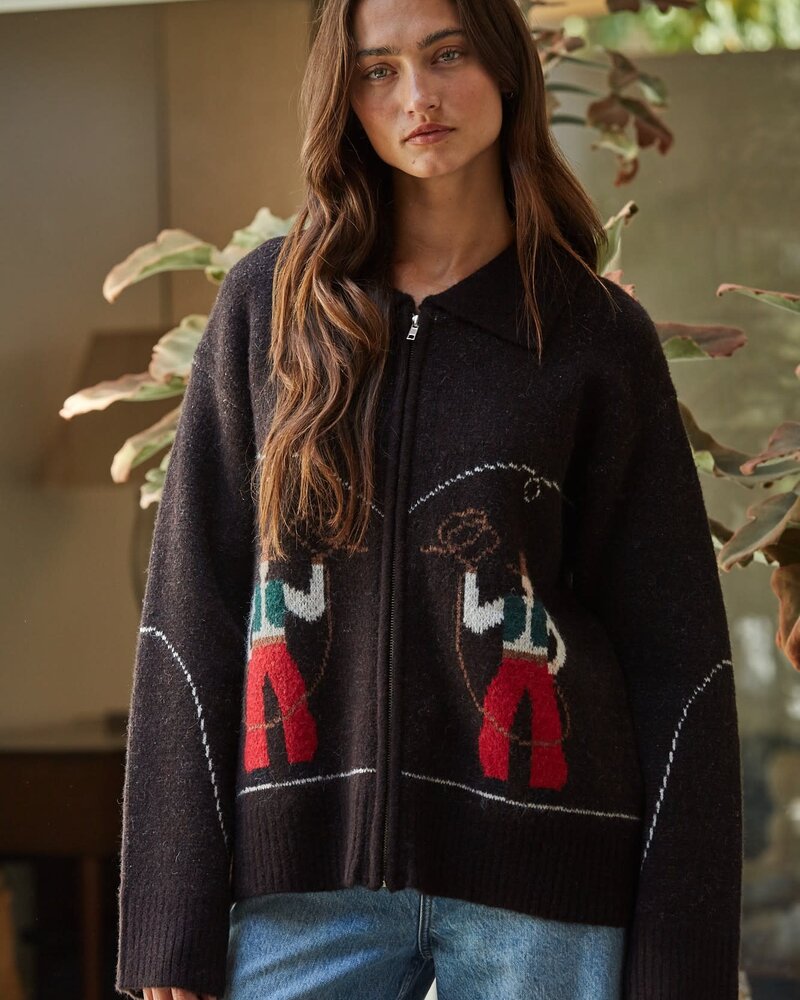 Roper Zip-up Cardigan