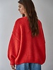 Sadie Tie Front Cardigan | Red