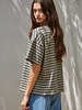 Landon Striped Tee | Olive
