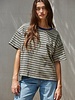 Landon Striped Tee | Olive