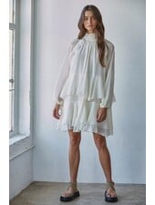 Bebe Doux Ruffle Mock Mini | White