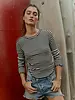Free People Easy Does It Striped Tee | Black