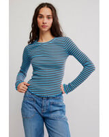 Free People Easy Does It Striped Tee | Blue