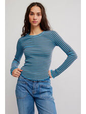 Free People Easy Does It Striped Tee | Blue