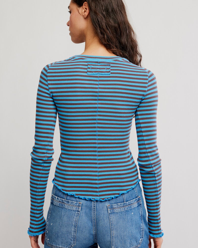 Free People Easy Does It Striped Tee | Blue