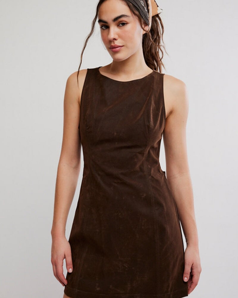 Free People Atlas Suede Mini Dress