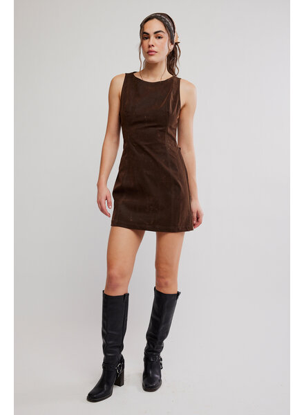 Free People Atlas Suede Mini Dress