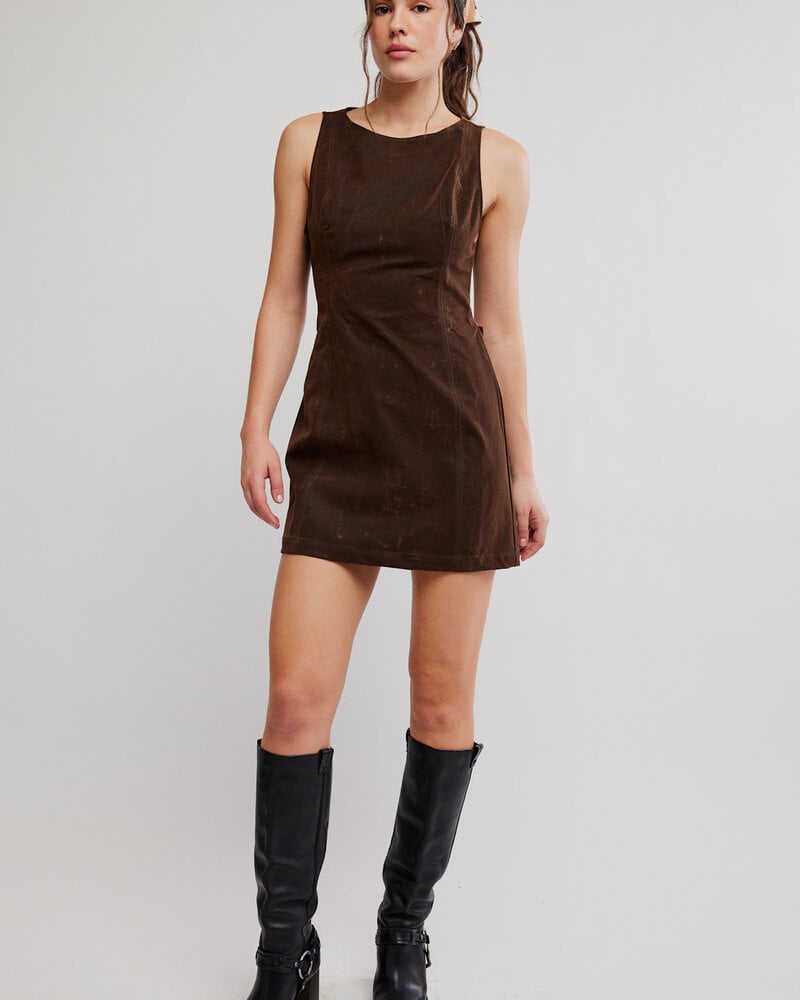 Free People Atlas Suede Mini Dress