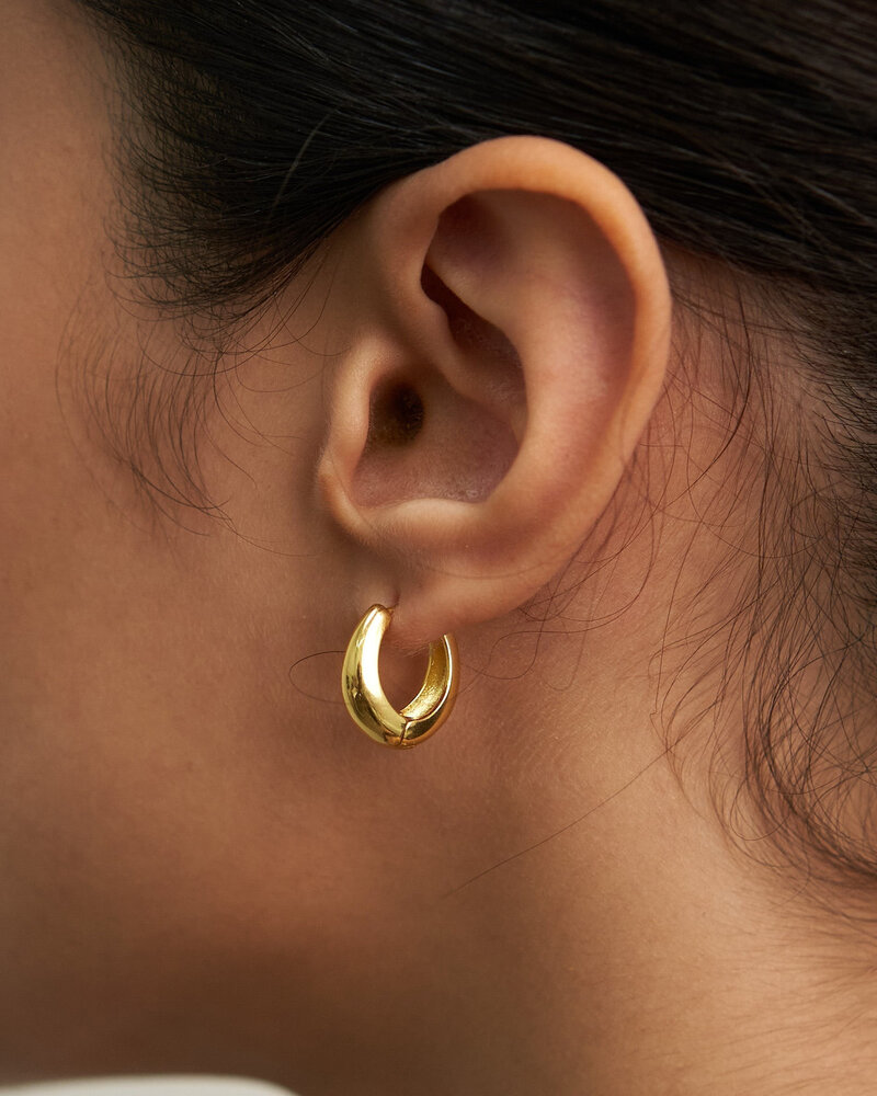 Brenda Grands Zenith Hoops | 18K Gold 16mm