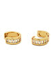 Brenda Grands Baguette Huggie Earrings | 18K Gold