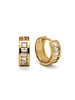 Brenda Grands Baguette Huggie Earrings | 18K Gold
