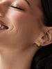 Brenda Grands Baguette Huggie Earrings | 18K Gold