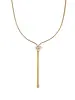 Brenda Grands Baguette Lariat Necklace | 18K Gold